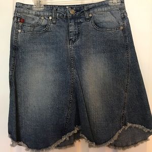 YMI denim skirt.